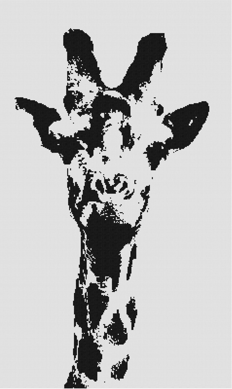 Giraffe Counted Cross Stitch Pattern Etsy España