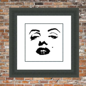 Marilyn Counted Cross Stitch Pattern