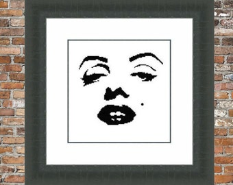 Marilyn Counted Cross Stitch Pattern