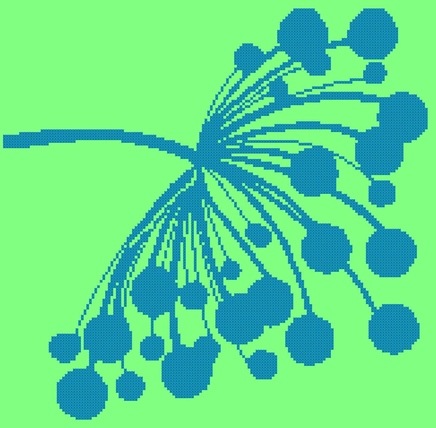 The Languid Flower - a Counted Cross Stitch Pattern - Etsy