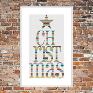 Rainbow Christmas - a Counted Cross Stitch Pattern