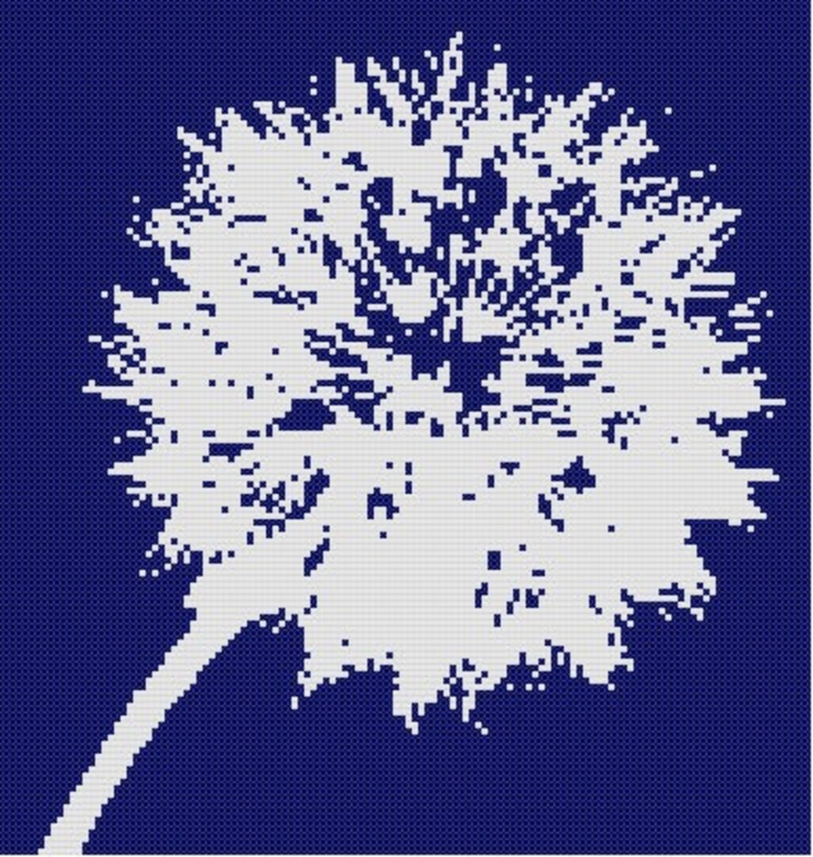Dandelion 3 a Counted Cross Stitch Pattern | Etsy