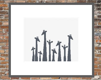 A Gaggle of Giraffes - a Counted Cross Stitch Pattern