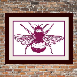 Bumble Bee - a Counted Cross Stitch Pattern