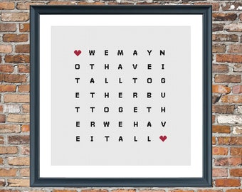 Together - a Counted Cross Stitch Pattern