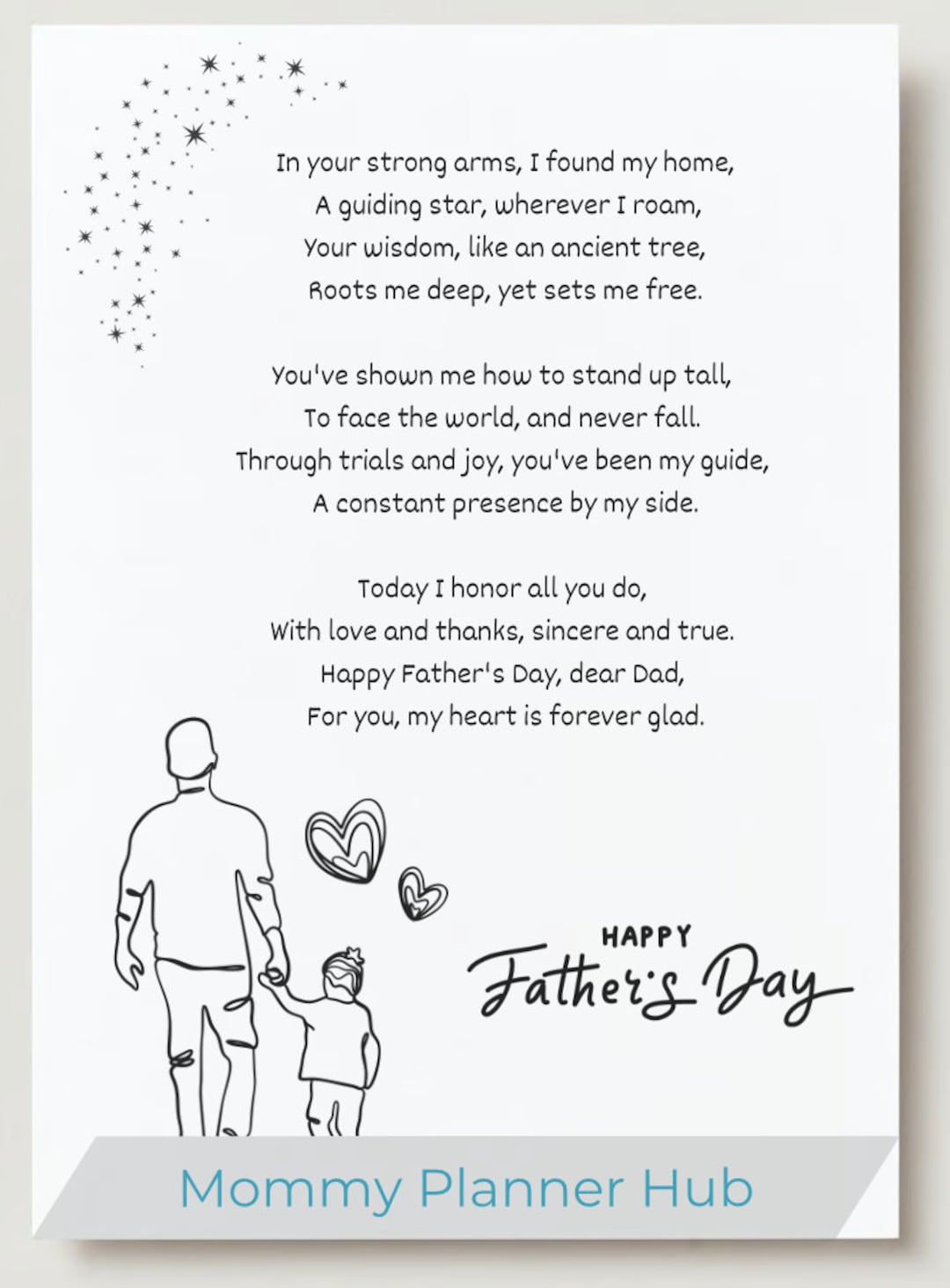 Nursery Rhymes Baby First Father's Day Father's Day Poem