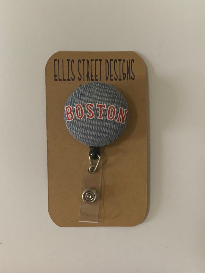 Boston Red Sox Retractable Badge ID Holder Etsy