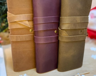 Personalized Crazy Horse Leather Brush Roll, Artist Brush Case