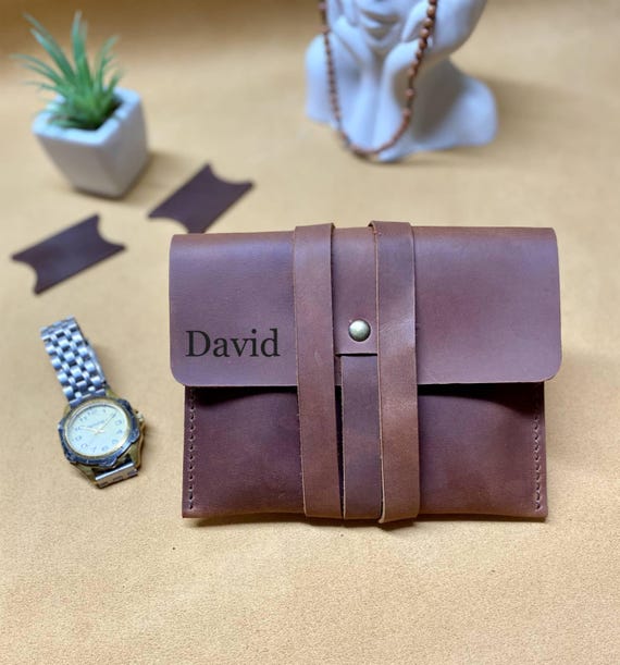 Porta orologi in pelle, scatola portaoggetti per orologi