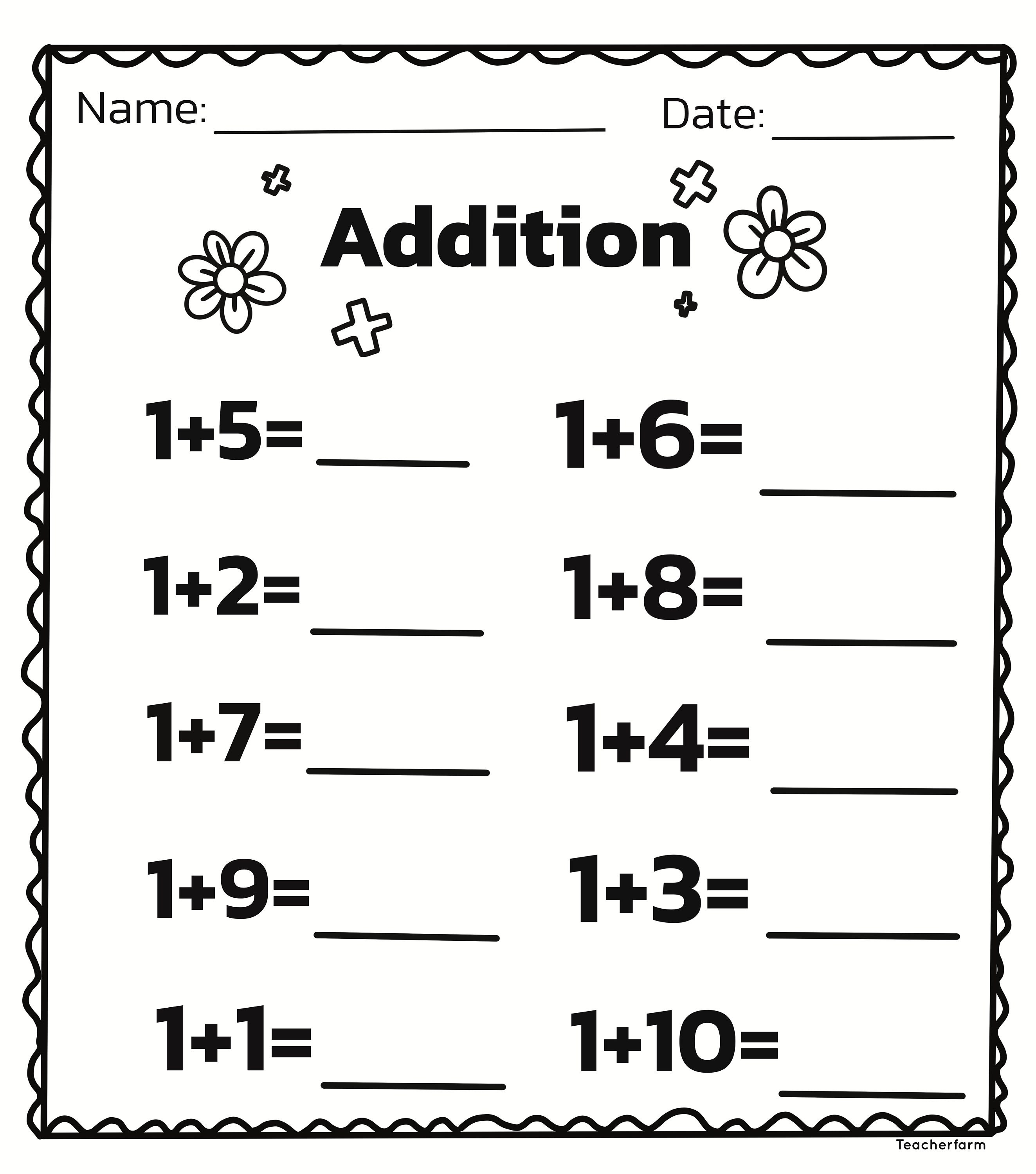 20 Math Addition Subtraction Worksheets Printable Homeschool
