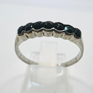 Vintage Onyx Gemstone 925 Silver Ring