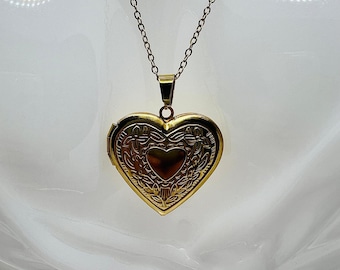 Vintage Style Heart Pendant Locket