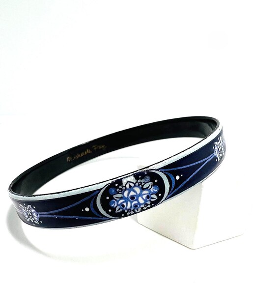 ヴィンテージ ミカエラ フレイ エナメルバングル | ダークブルー