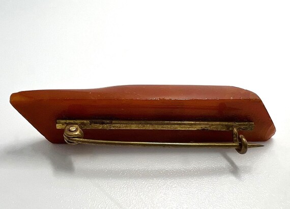 Antike Butterscotch Bernstein Brosche – Vintage A… - image 4