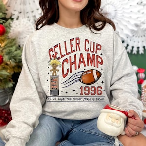 Friends Thanksgiving Sweatshirt, 1996 Football Shirt, Geller Cup Champ TShirt, Thanksgiving Game Hoodie, Turkey Funny Thanksgiving Gift