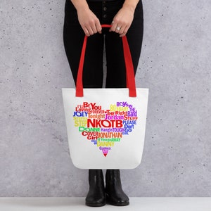 Blockhead NKOTB Song Heart Tote bag