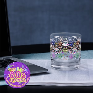 Vaso de whisky con bola baja de Las Vegas con fichas de póquer NKOTB Right Stuff