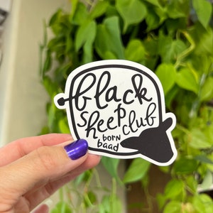 Naklejka „Black Sheep Club Born Baad”