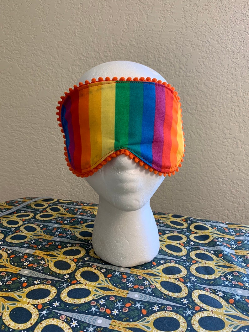 Rainbow Cheetah Sleep Mask Pride LGBTQ image 1