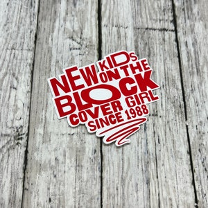 NKOTB New Kids on The Block Cover Girl Heart Sticker 2.5"