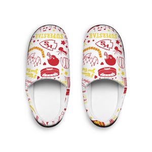 Kansas Swiftie Superstar Chiefs Kelce Football Women&#39;s Indoor Slippers