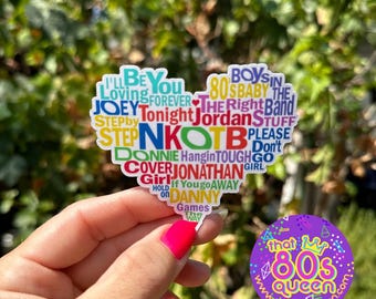 New Kids on the Block, NKOTB Inspired Stickers Set of 12, Blockhead ...