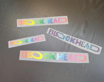 NKOTB Rainbow Checkered Blockhead DTF Iron On Tshirt Transfer