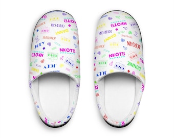 Blockhead Mixtape NKOTB Women&#39;s Indoor Slippers
