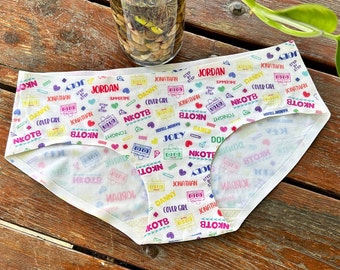 NKOTB Womens Panties 80s Retro Mixtape Abstract