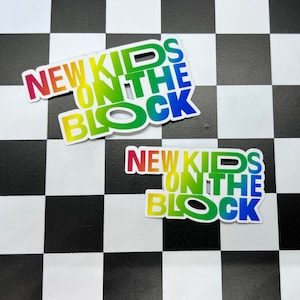 NKOTB New Kids on The Block Glossy Sticker 80s Retro