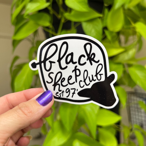Black Sheep Club Birth Year Customizable Sticker