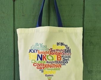 NKOTB New Kids On The Block Right Stuff Las Vegas Blockhead For Life Tote Bag