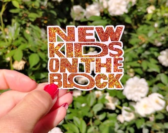 NKOTB New Kids on The Block Foil Holographic 3" Sticker 80s Blockhead Retro