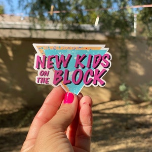 NKOTB New Kids on The Block Glossy Sticker 80s Retro