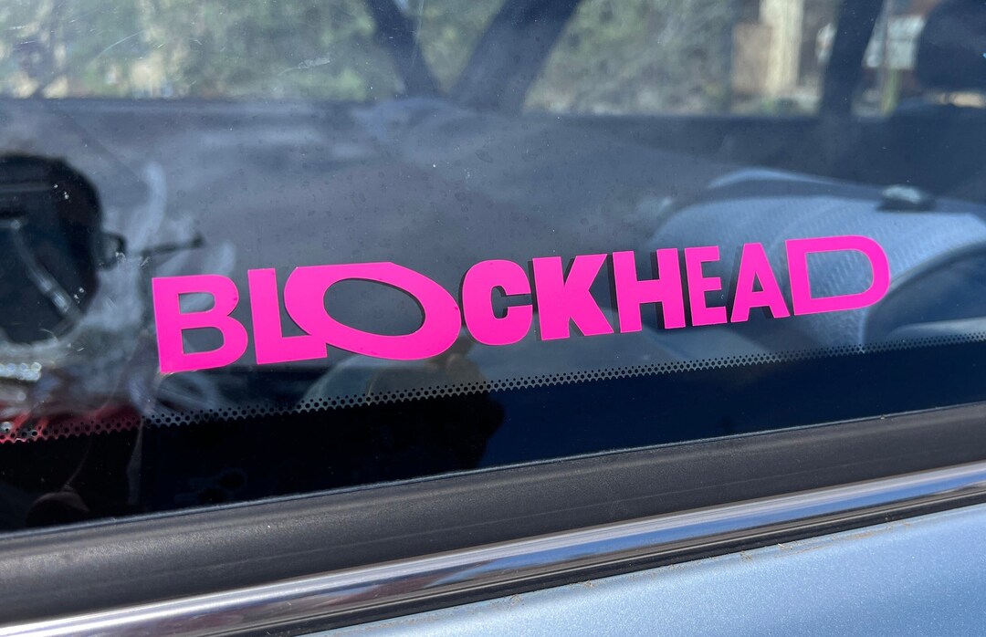 NKOTB Blockhead Holographic, Solid or Glitter Colors Vinyl Sticker Car