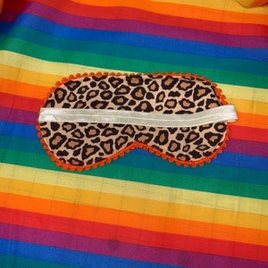 Rainbow Cheetah Sleep Mask Pride LGBTQ image 3