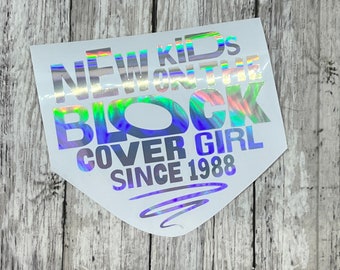 NKOTB New Kids on The Block Cover Girl Heart Vinyl Decal