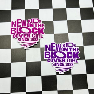 NKOTB New Kids on The Block Cover meisje hartsticker 2"