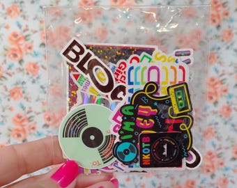 Bolsa de pegatinas aleatorias de NKOTB Blockhead Vegas Right Stuff (10 unidades)