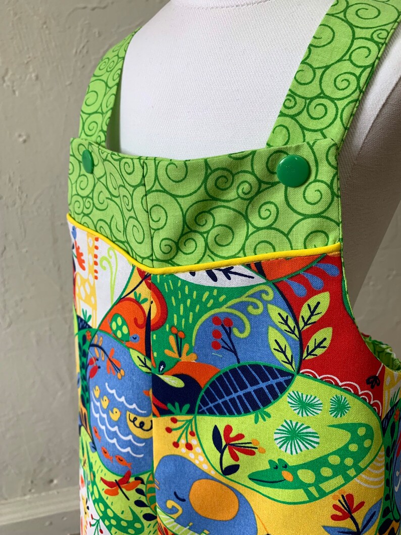 Toddler Boys Zoo Animals Shorts Overalls Sz 12-18 mo