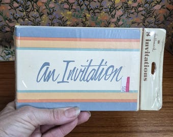 Vintage Your Invited Party Invitations Retro 70s