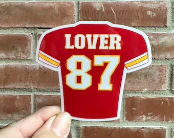 Kansas Swiftie Lover 87 Jersey Kelce Chiefs Football Sticker