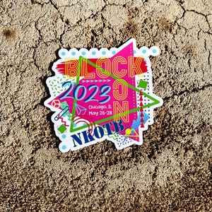 BLOCKCON 2023 NKOTB New Kids on The Block Sticker