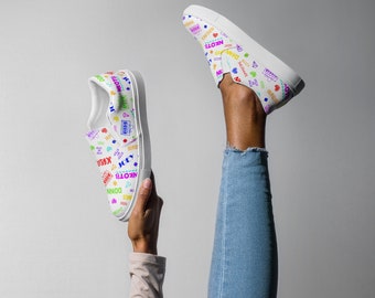 NKOTB Mixtape Songs Women’s slip-on canvas shoes