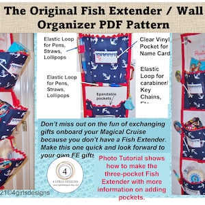 Magical Cruise Vacation Fish Extender or Wall Organizer for Exchanging  Gifts Onboard With Other Passengers. FE Sewing PDF 