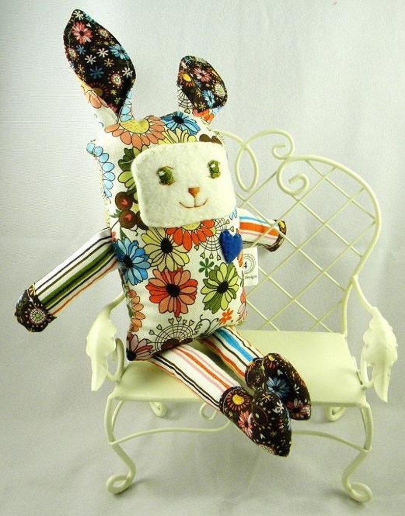 INSTANT DOWNLOAD Funny Bunny pdf ePattern for Sewing Your Own Bunnies NOW in Three Sizes image 2