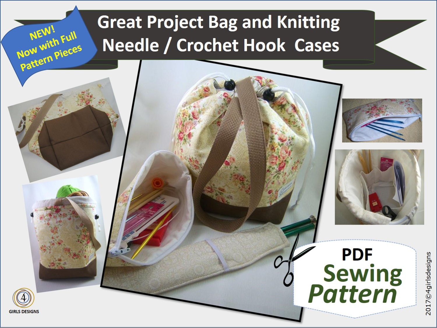 Padded Great Project Bag Needle Case Needle Sleeve Sewing