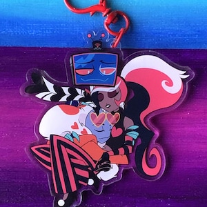 PREORDER Hazbin Hotel - Vees Snuggle Pile Keychain