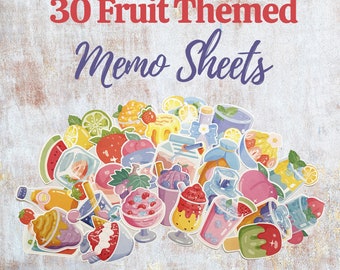 Fruit Themed Memo Sheets