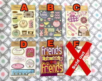 Scrapbook Stickers/ Pocket Letter Stickers Dimensional